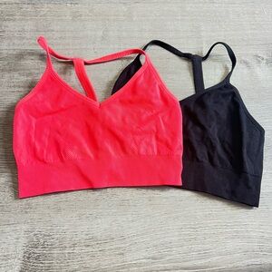 Yogalicious Sports Bras - Vibrant Pink and Classic Black